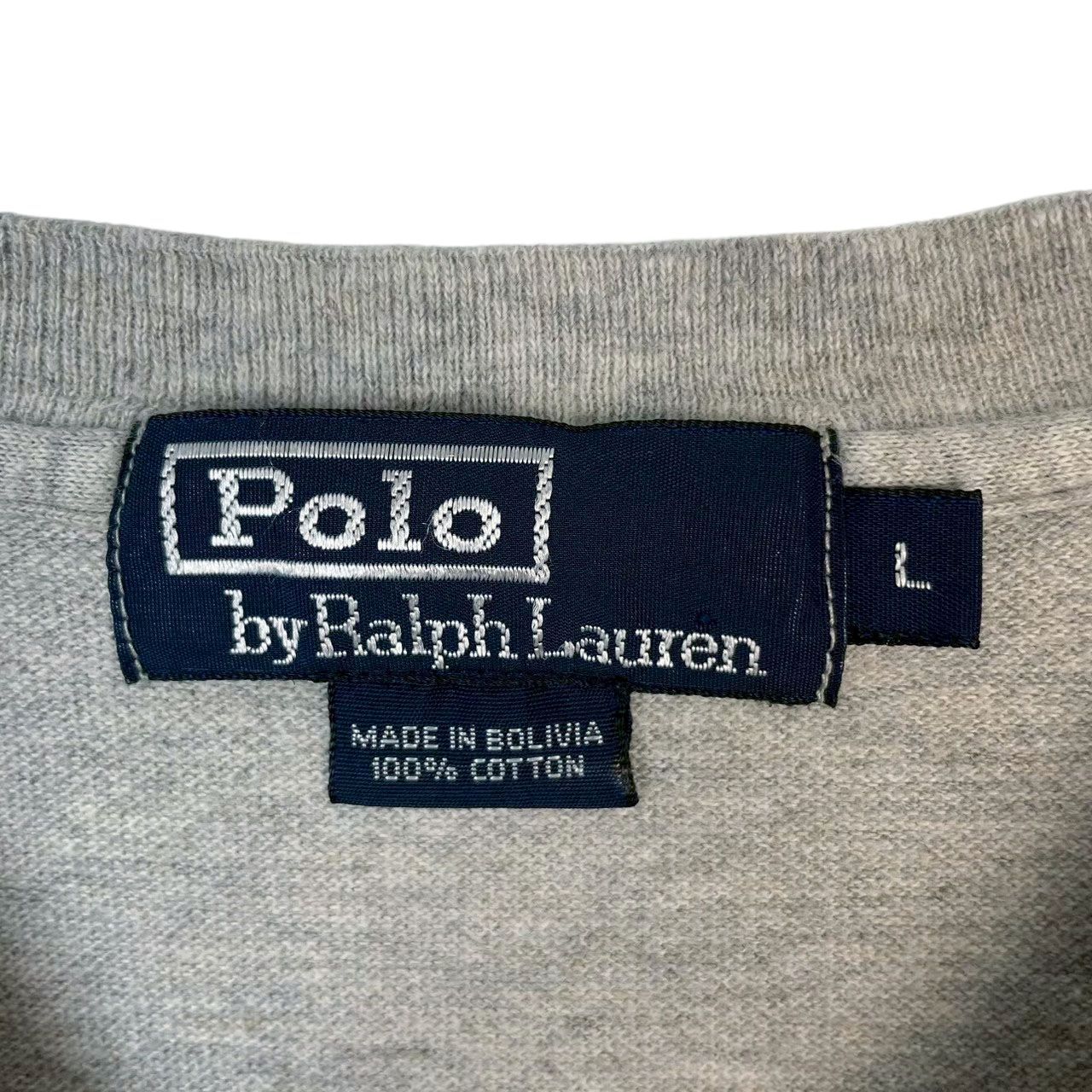 90s00sポロバイラルフローレンPolobyRalphLauren鹿の子素材Vネック半袖 