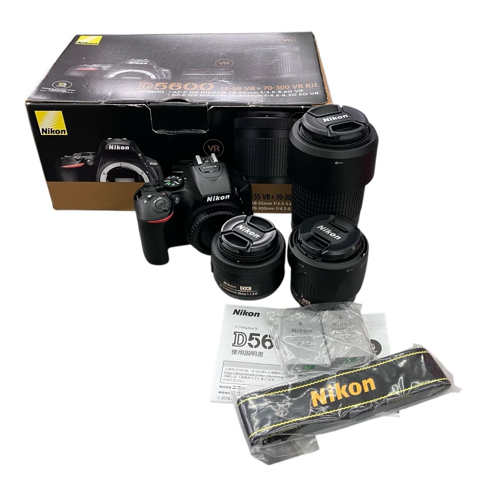 カメラ 186000 動作未確認 Nikon ニコン 一眼レフズームキッド D5600