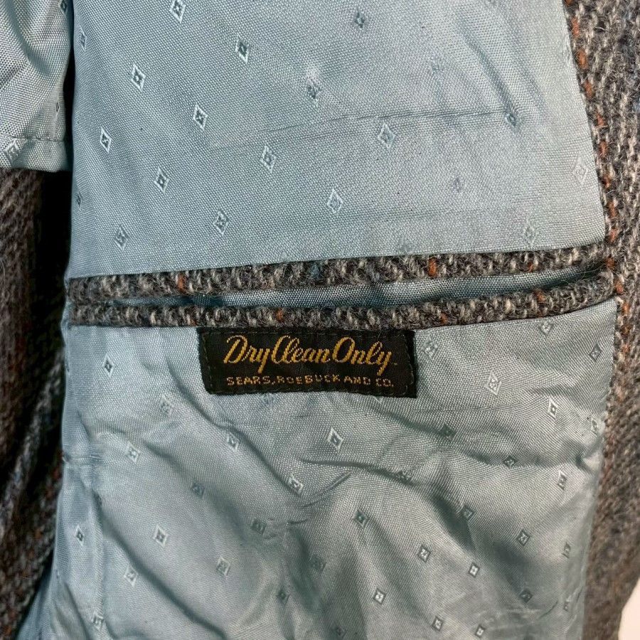 80s90sUSA製Harris Tweedハリスツイードジャケットウールテーラード