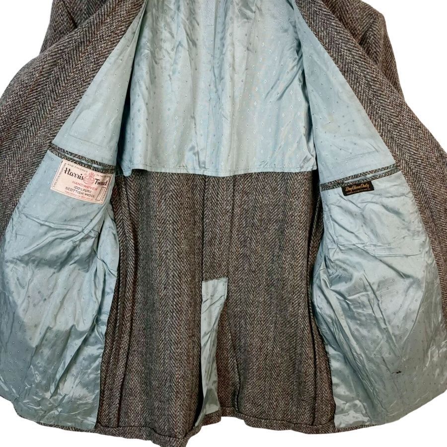 90s 00s ヴィンテージ ハリスツィード クルミボタン ジャケット 日本製