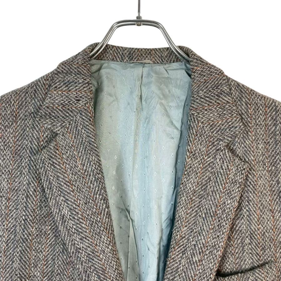 80s90sUSA製Harris Tweedハリスツイードジャケットウールテーラード