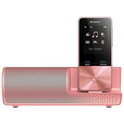 [Used] Sony Walkman S Series 16GB NW-S315K: MP3 Player, Bluetooth Compatible, Up to 52 Hours Continuous Playback, Earphones/Speaker Included, 2017 Model, Light Pink, NW-S315K PI
