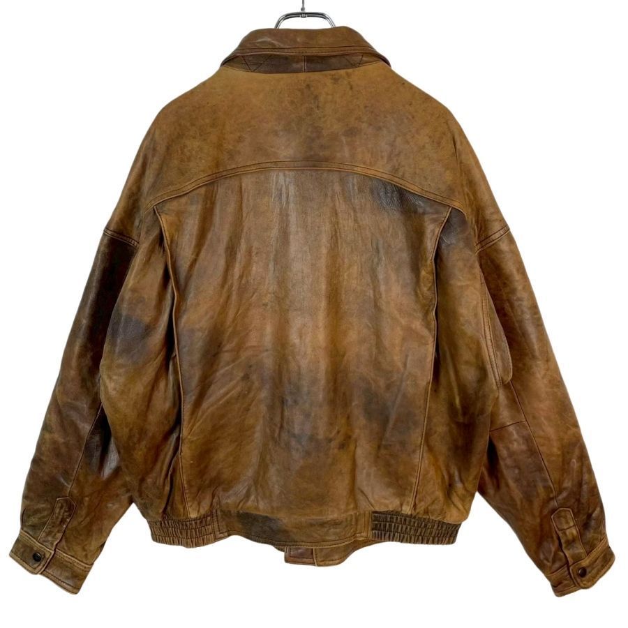 80sレイクランドLakeland中綿入りレザージャケット革ジャンフライト