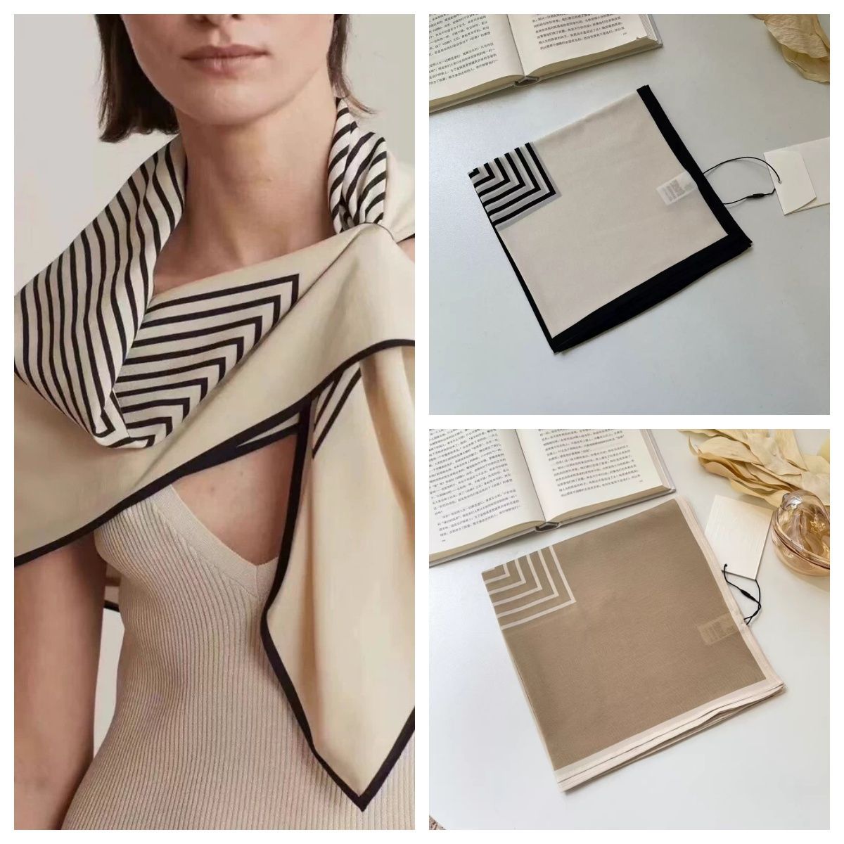 新品·未使用】Toteme トーテム マフラー 【穴なしタイプ】ストール