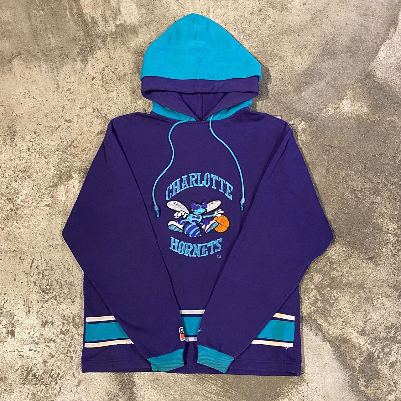 90s JUMPBALL CLUB NBA Charlotte Hornets HOODED SWEAT ジャンプ