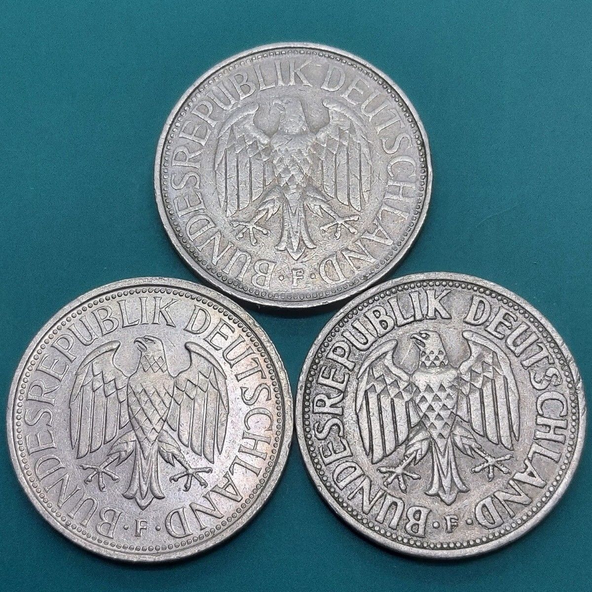 ドイツ 1マルクコイン おまとめ3点 ドイツの国章である連邦鷲