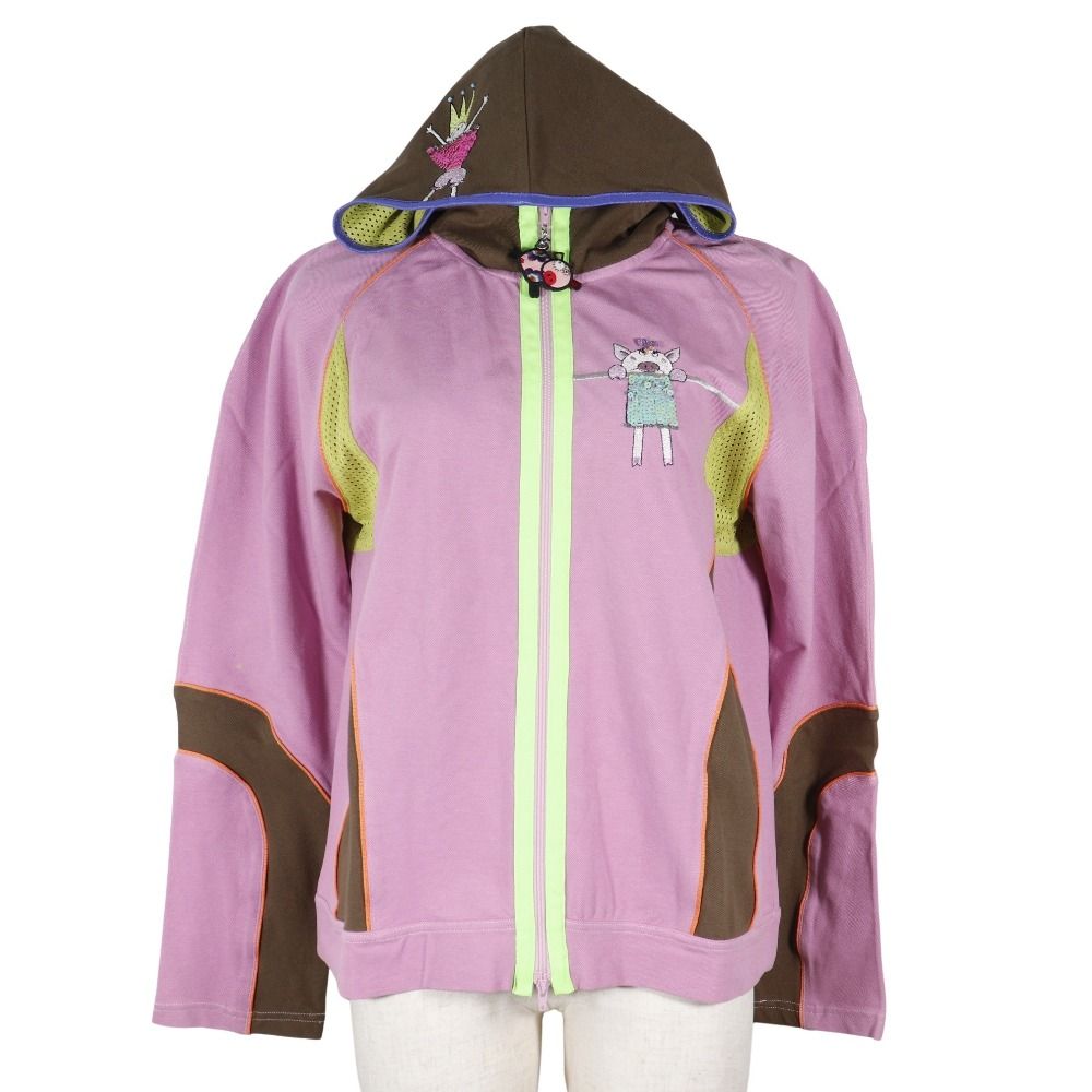 オレボレブラ ぶたさん WeLoveSports 131277 コットン ポリウレタン ピンク レディース パーカー