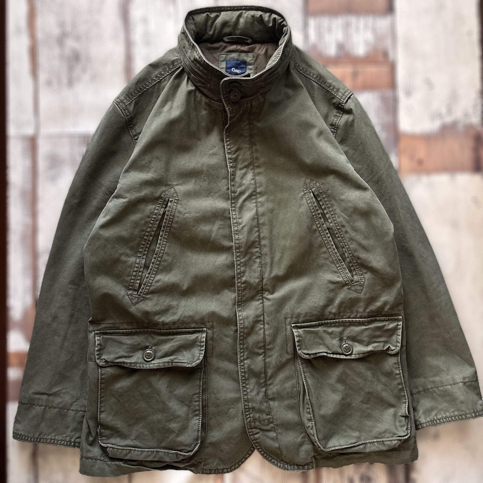 GAP ギャップ ミリタリージャケット m-65 カーキ メンズ XL - メルカリ
