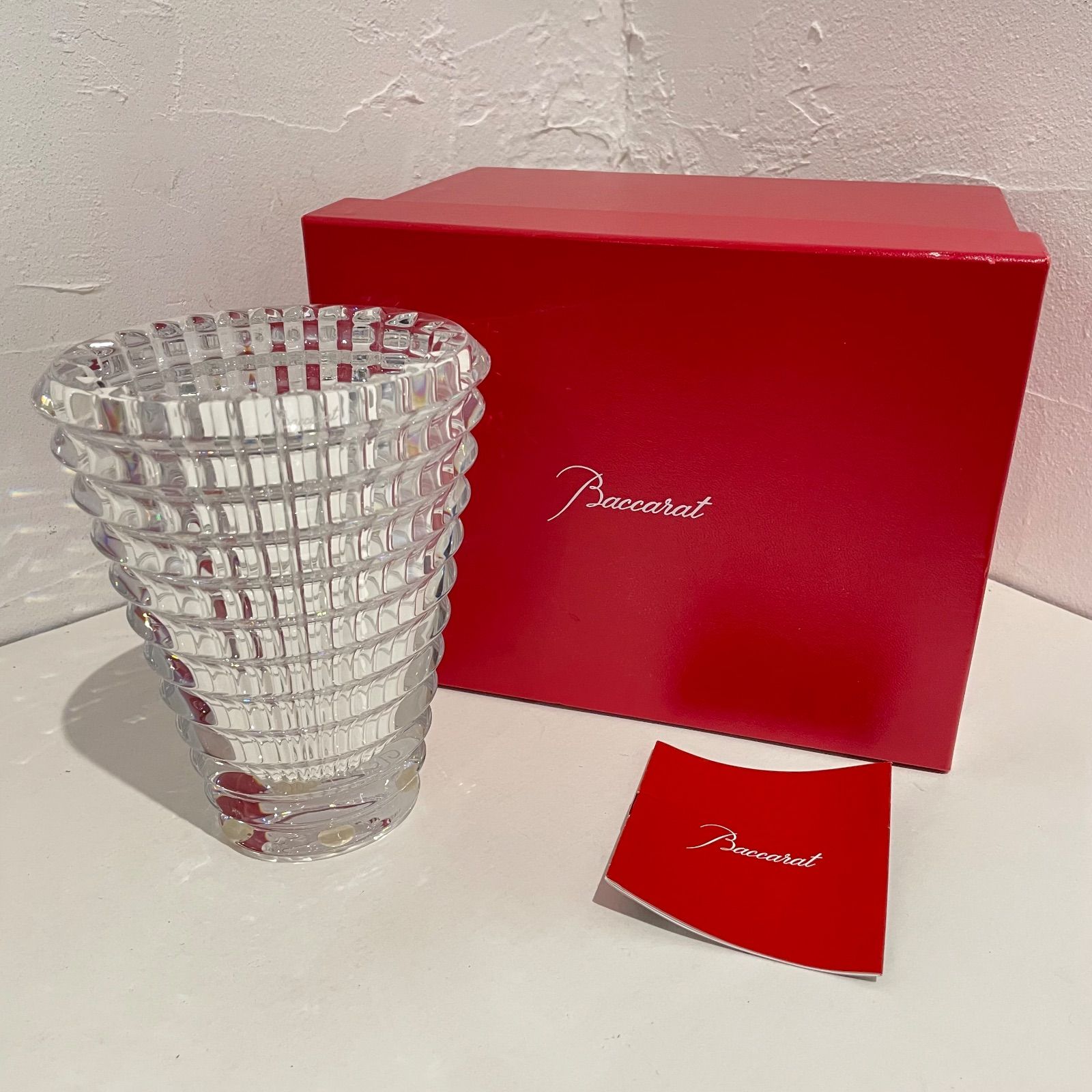 美品】Baccarat バカラ クリスタル アイベース S フラワーベース 花瓶