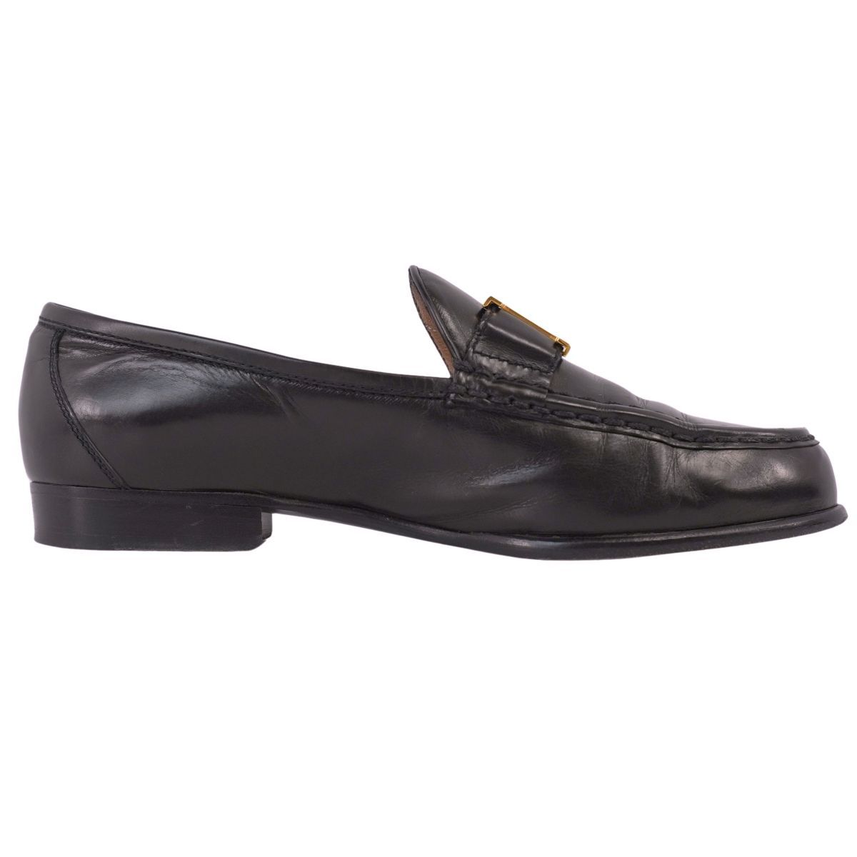 美品 エルメス HERMES ローファー モカシン Hロゴ コンスタンス レザー