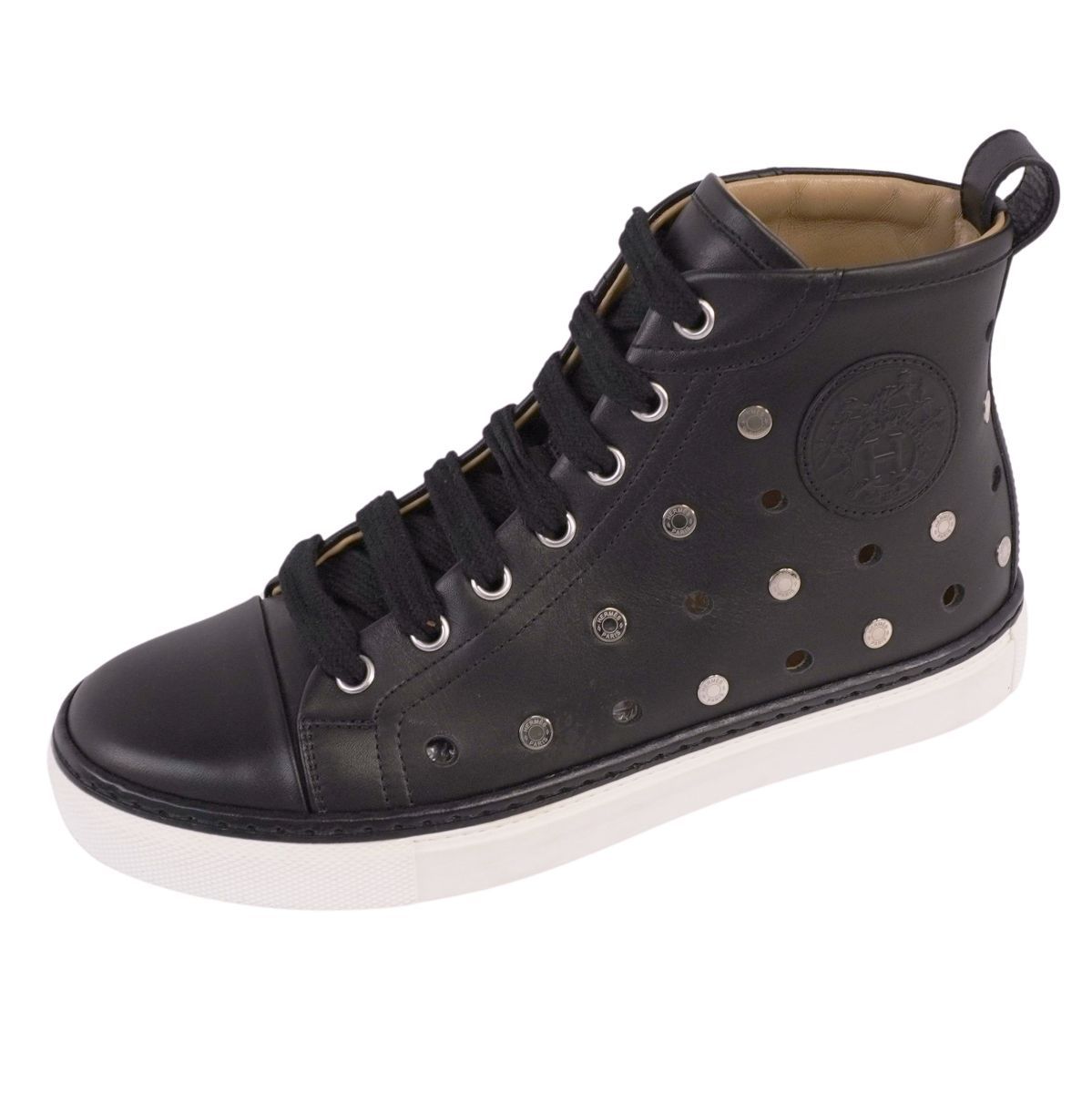 美品 エルメス HERMES スニーカー JIMMY ジミー ハイカット セリエ