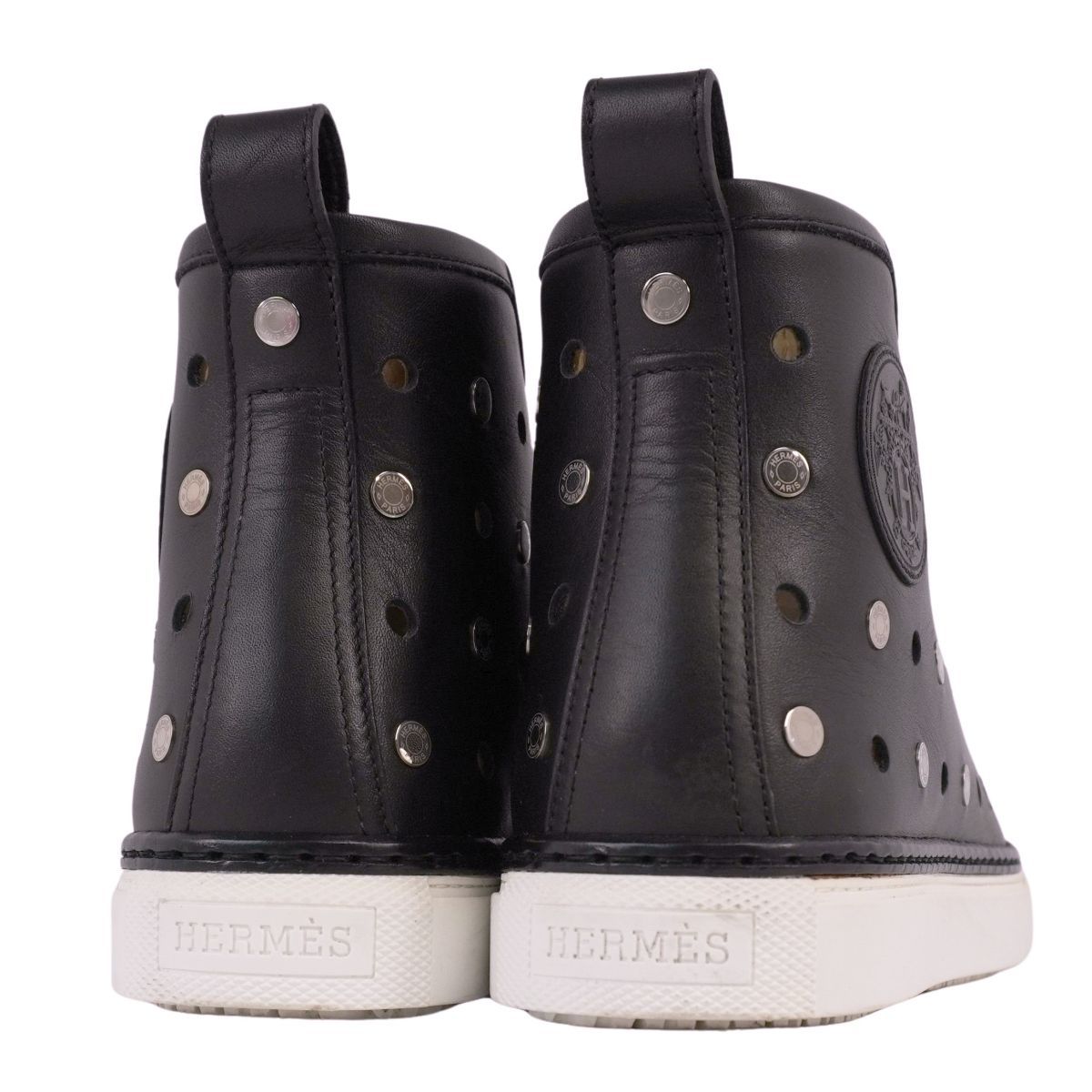 美品 エルメス HERMES スニーカー JIMMY ジミー ハイカット セリエ