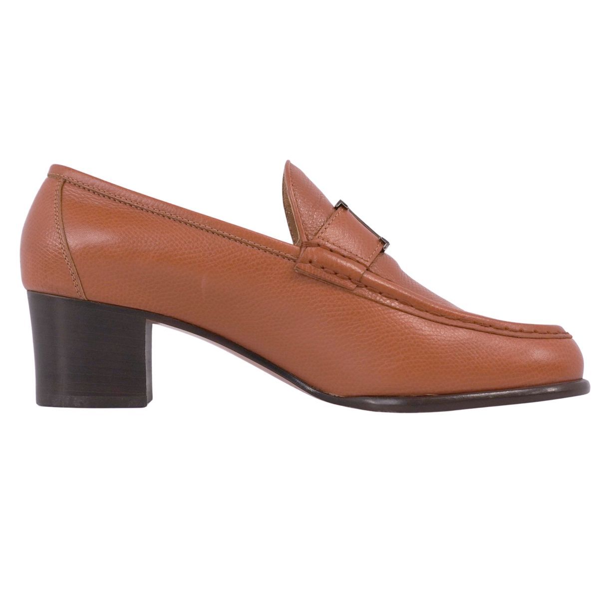 美品 エルメス HERMES ローファー モカシン Hロゴ コンスタンス ヒール