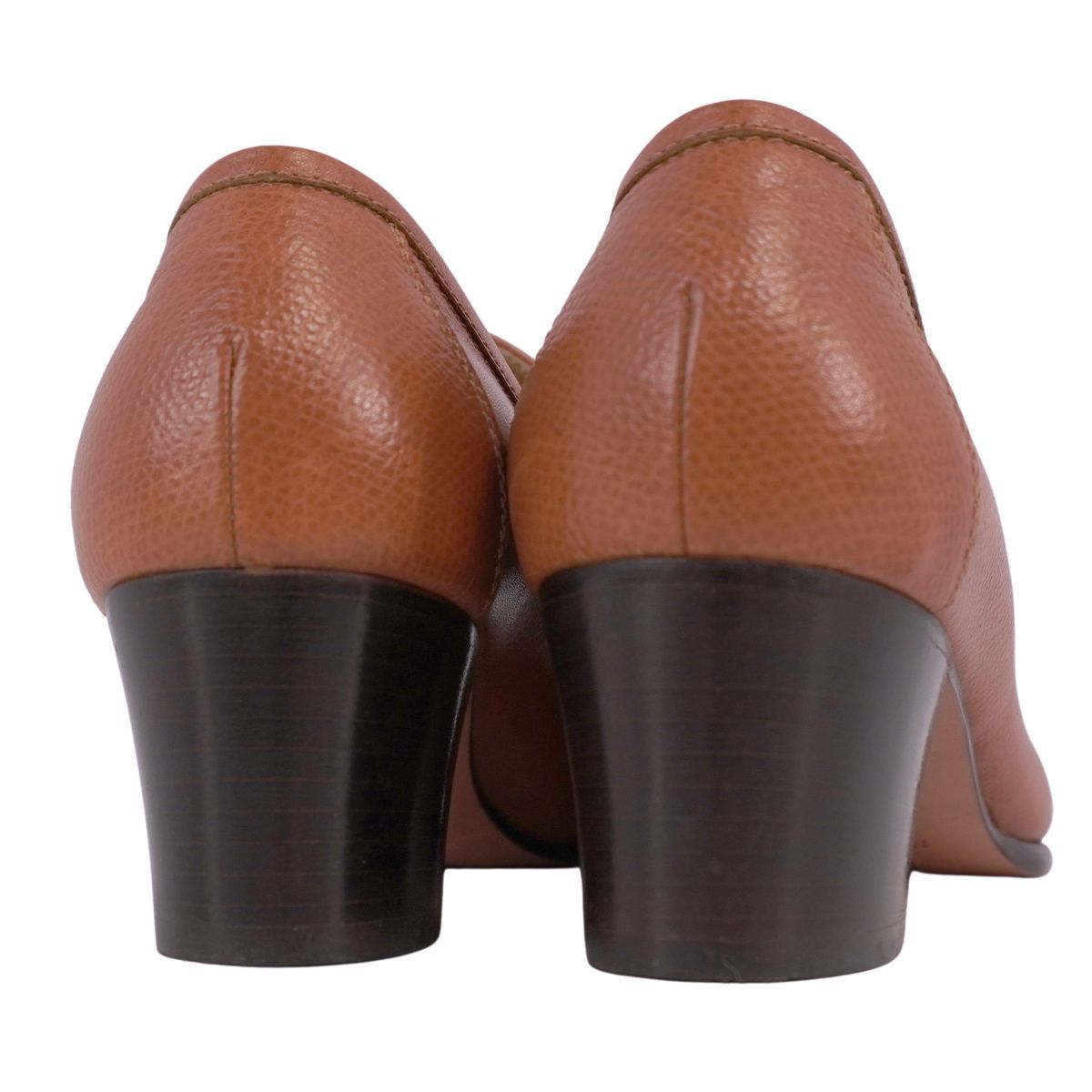 美品 エルメス 37.5 Hロゴ スエード ローファー モカシン ブラウン 美品 エルメス HERMES ローファー モカシン Hロゴ コンスタンス ヒール