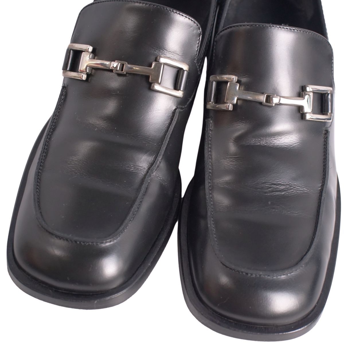 GUCCI グッチ　モカシン　革靴 美品 グッチ GUCCI ローファー モカシン ホースビット レザー シューズ