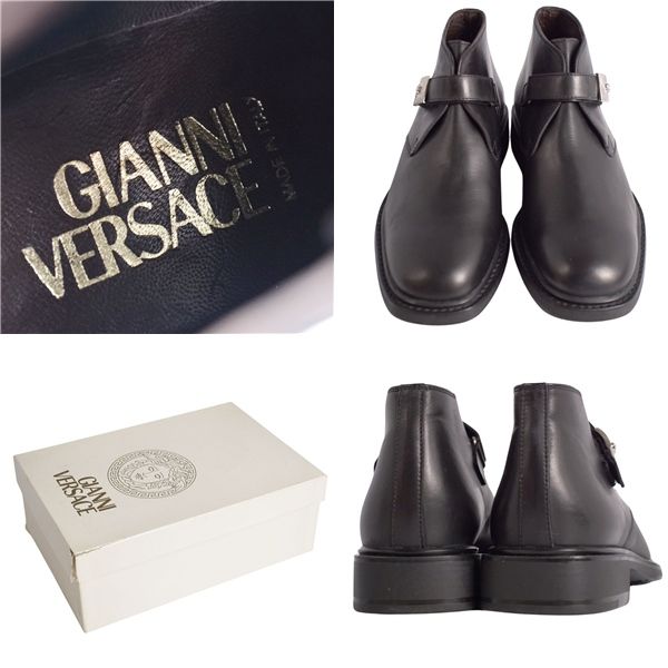 未使用 ジャンニヴェルサーチ GIANNI VERSACE ブーツ ショートブー