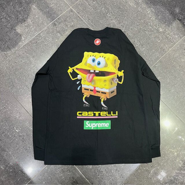 Supreme 25ss SpongeBob Castelli Racing L/S Tee SIZE-L シュプリーム