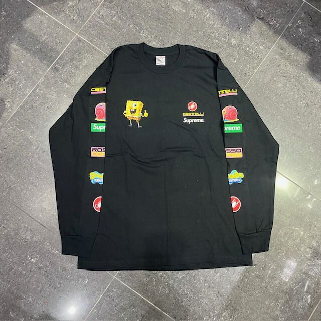 Supreme 25ss SpongeBob Castelli Racing L/S Tee SIZE-L シュプリーム
