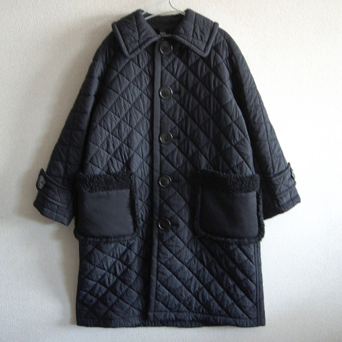 2023AW コムコム　コムデギャルソン　コート　キルティング 美品】tricot COMME des GARCONS 【ボアポケット キルティングコート