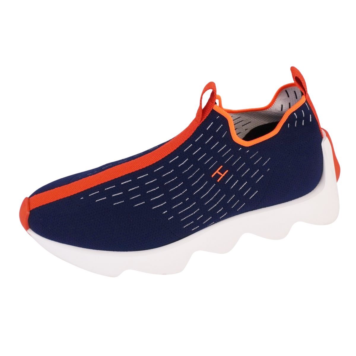 新品HERMES エルメス メンズスニーカー エクレール ファブリック ネイビー 新品HERMES エルメス メンズスニーカー エクレール ファブリック ネイビー