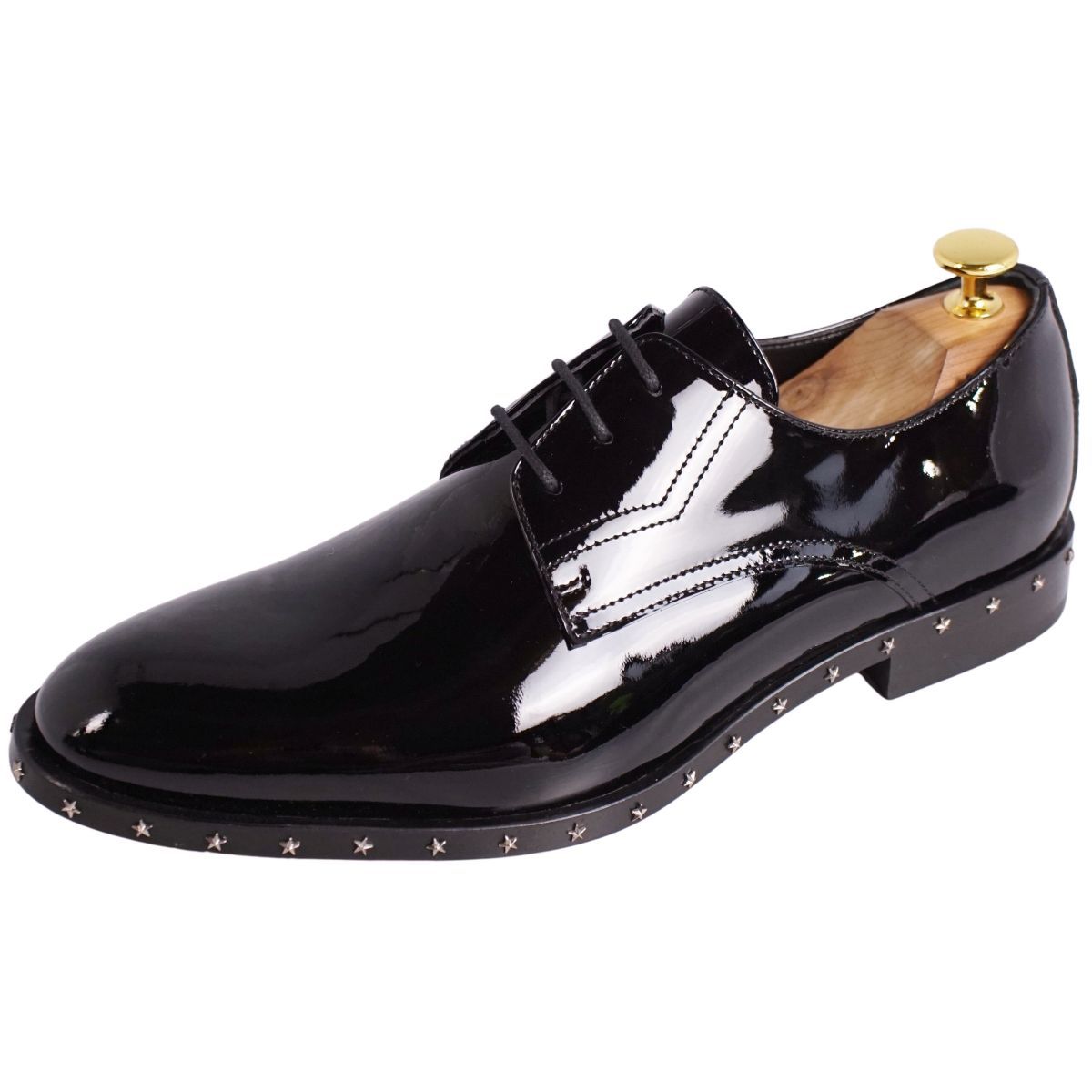 未使用 ジミーチュウ JIMMY CHOO レザーシューズ ダービーシューズ ス