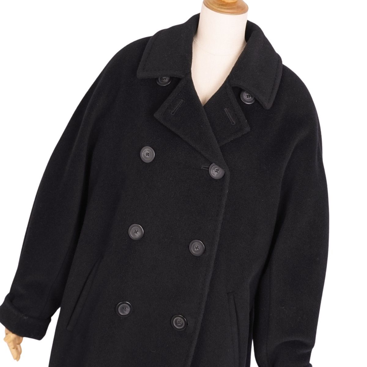 美品 マックスマーラ Max Mara コート 白タグ ロングコート ダブルブレ