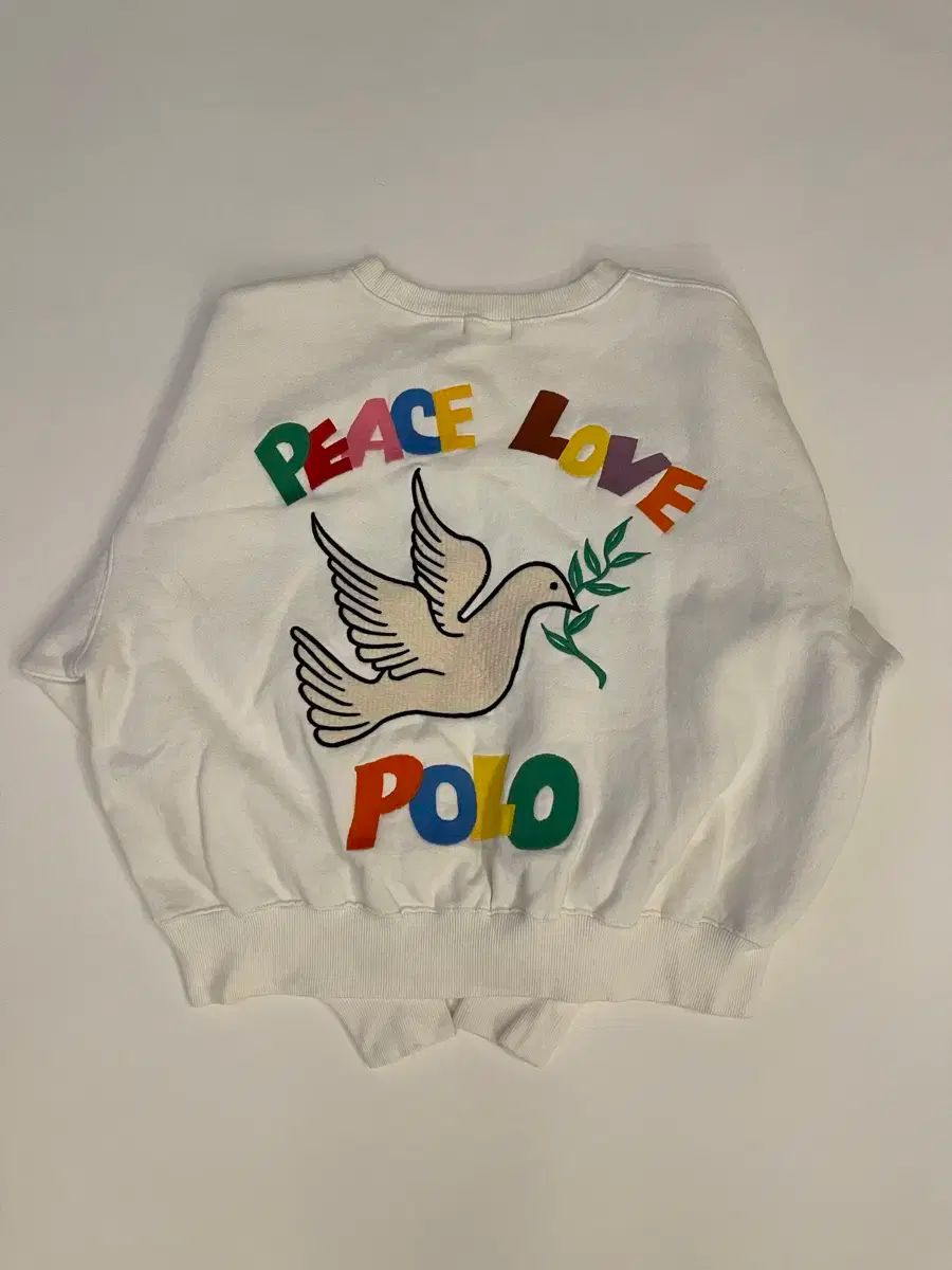 ポロラルフローレン ヴィンテージ LOVE 白 セーター スウェット - メルカリ