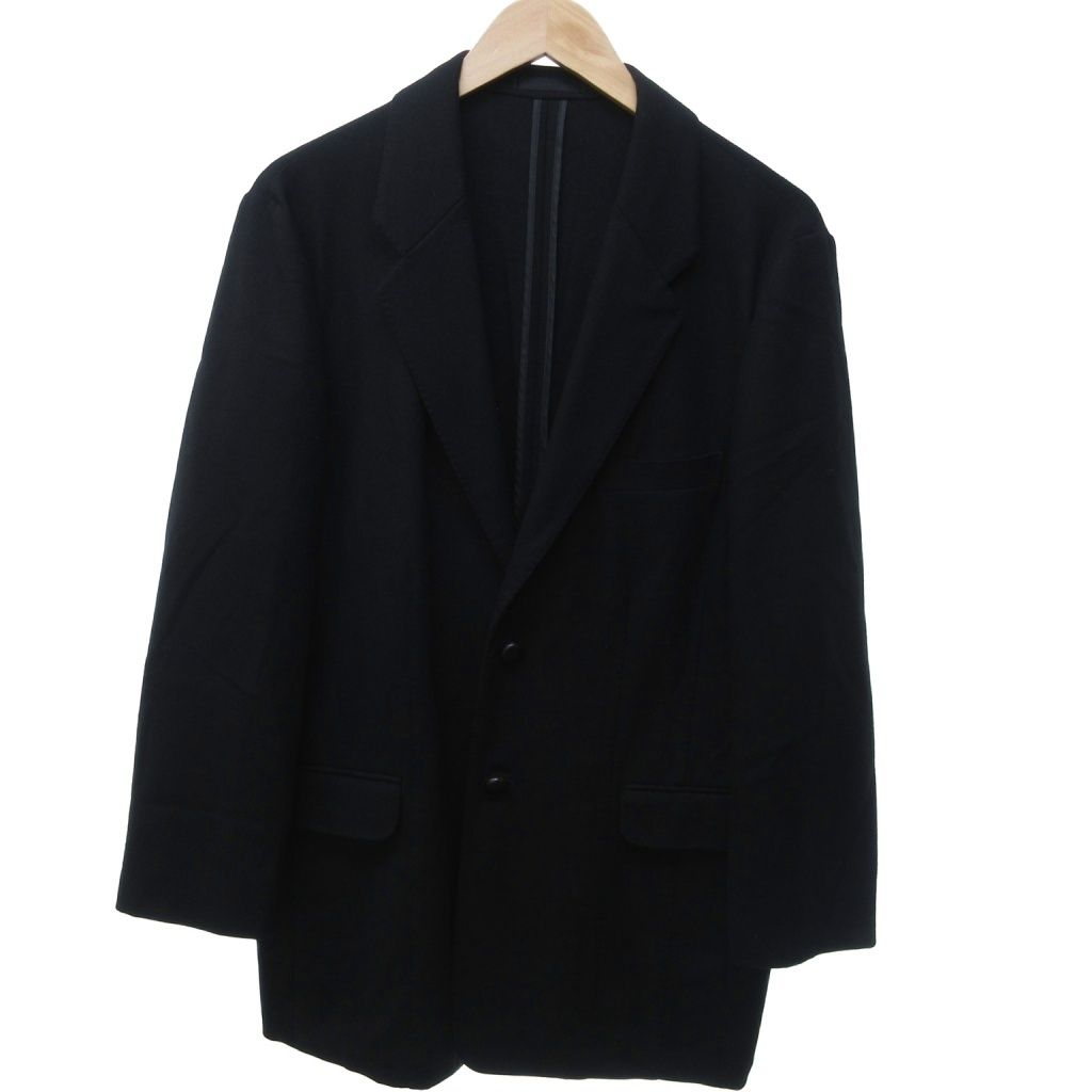 パパス Papas ウールテーラードジャケット ブレザー くるみボタン 長袖