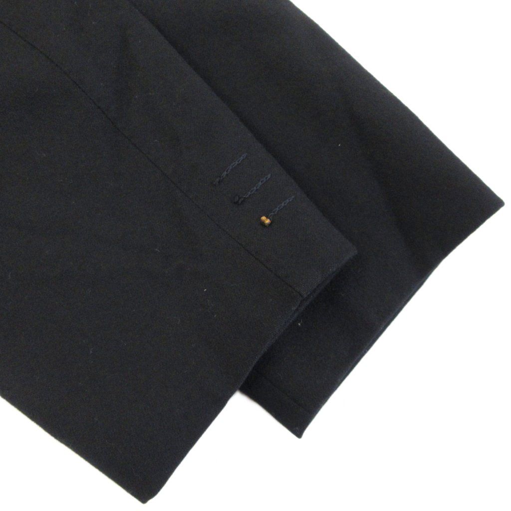 パパス Papas ウールテーラードジャケット ブレザー くるみボタン 長袖