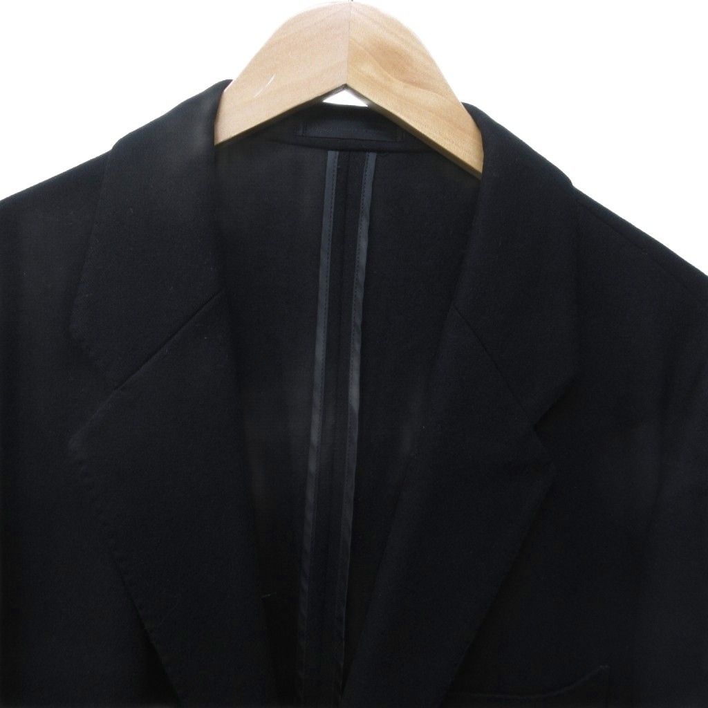 パパス Papas ウールテーラードジャケット ブレザー くるみボタン 長袖