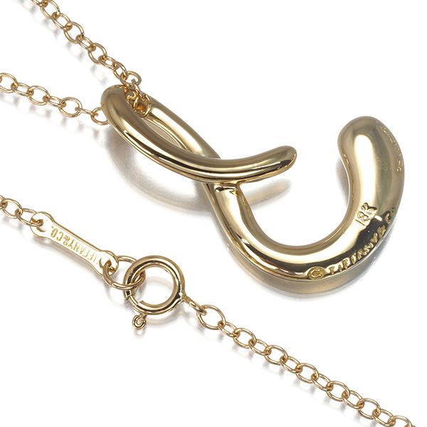 ティファニー ネックレス レター イニシャル S アルファベット ロング