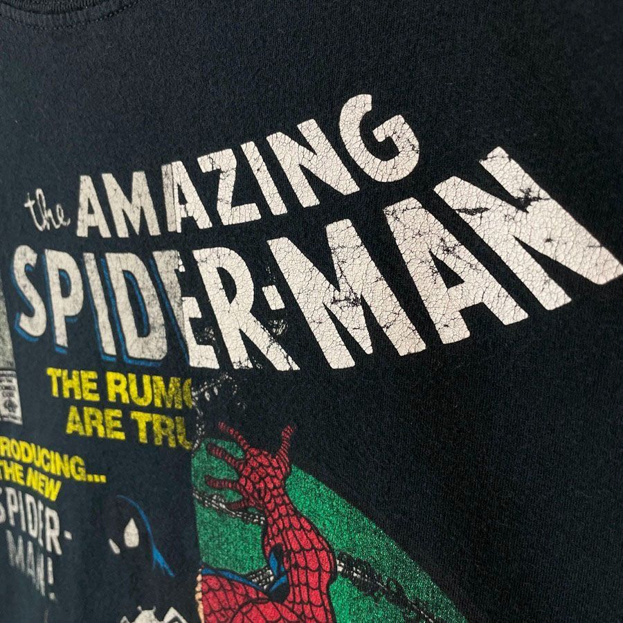 マーベルMarvel半袖TシャツキャラクターT映画TムービーTキャラ物Spider