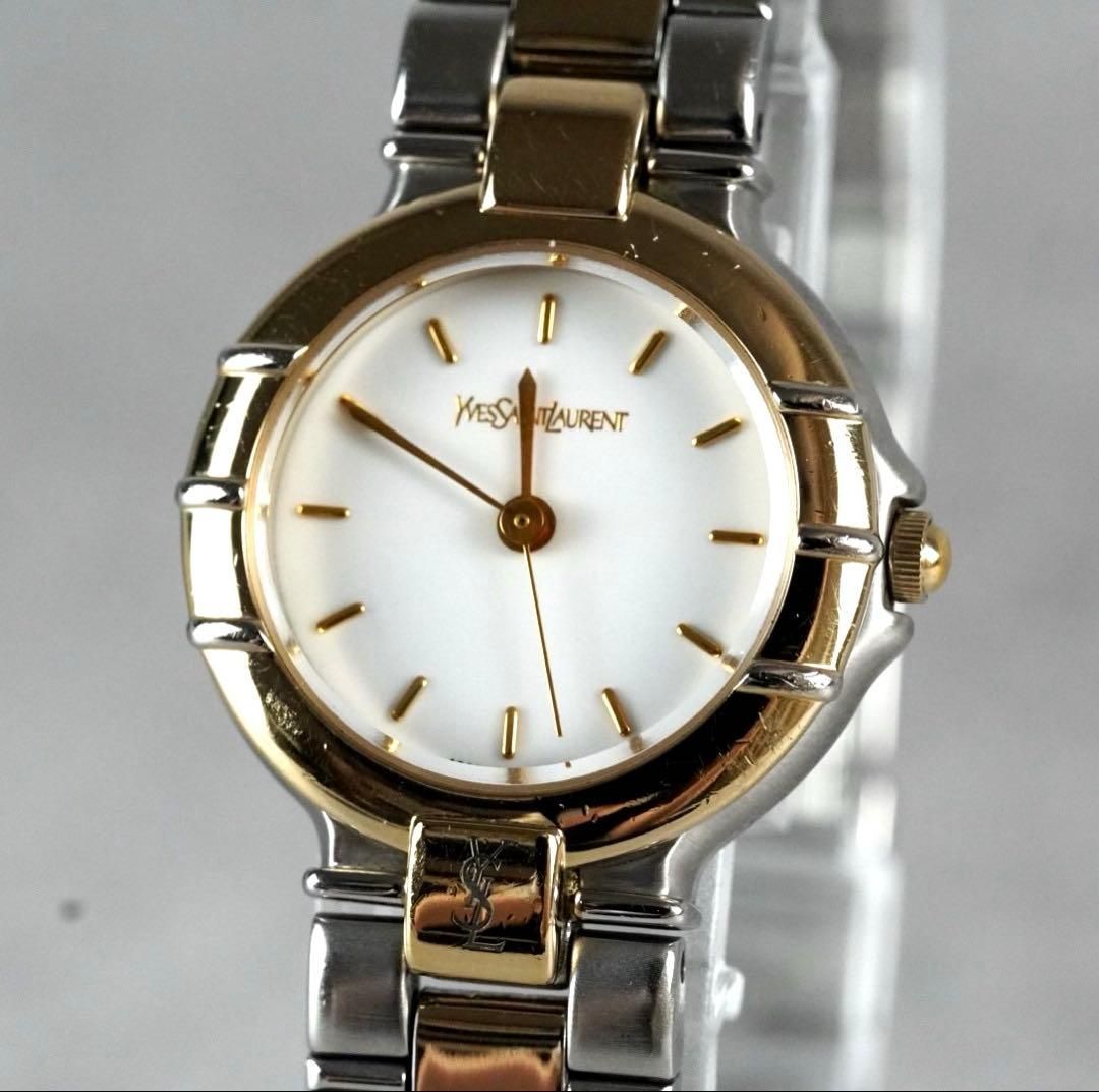 新品電池】 Yves Saint Laurent YSL イヴサンローラン 腕時計