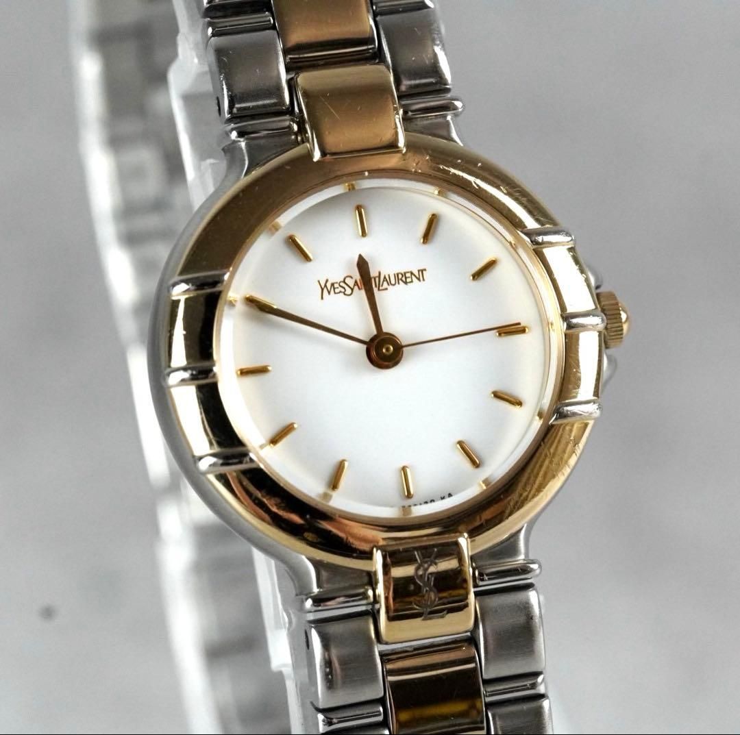 新品電池】 Yves Saint Laurent YSL イヴサンローラン 腕時計