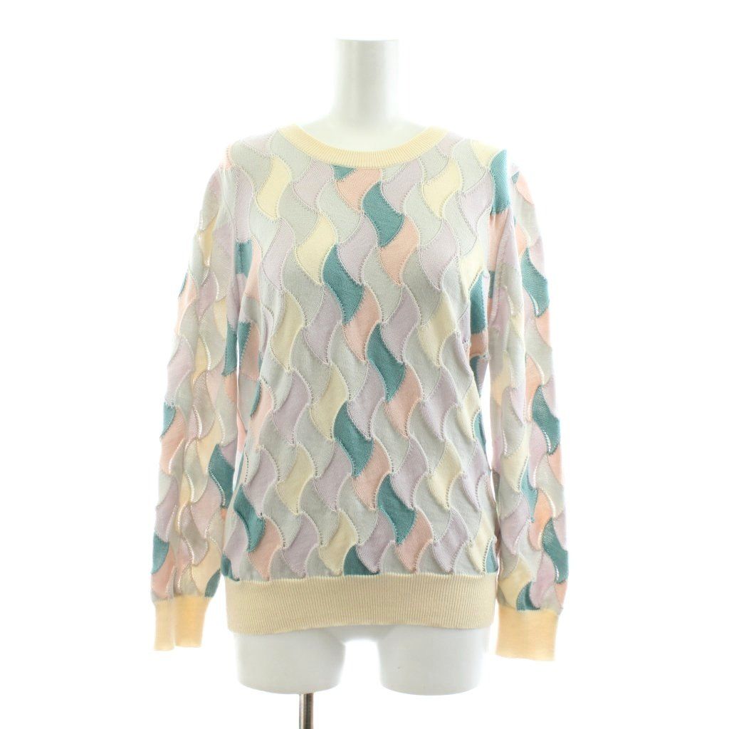 マークジェイコブス MARC JACOBS ニット 長袖 クルーネック 総柄