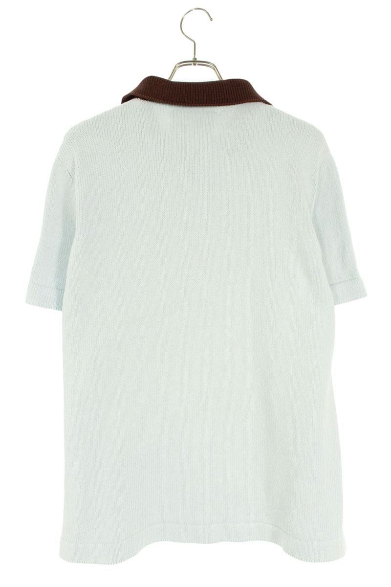 ジルサンダー JSMU752014 ハーフジップニット半袖ポロシャツ メンズ 46