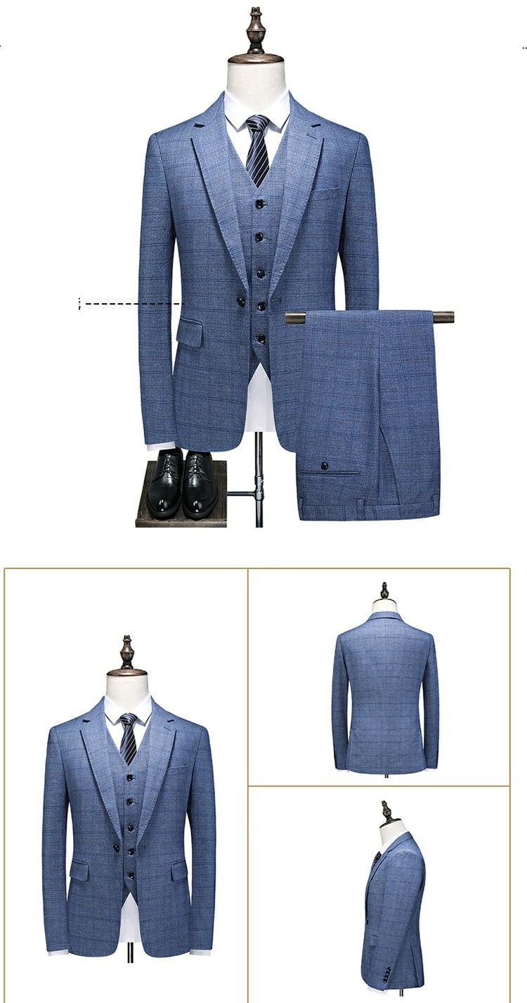 3ピーススーツ メンズ ビジネススーツ スーツ 1つボタン フォマールスーツ セットアップ 細身 秋 カジュアル 成人式 通勤 卒業