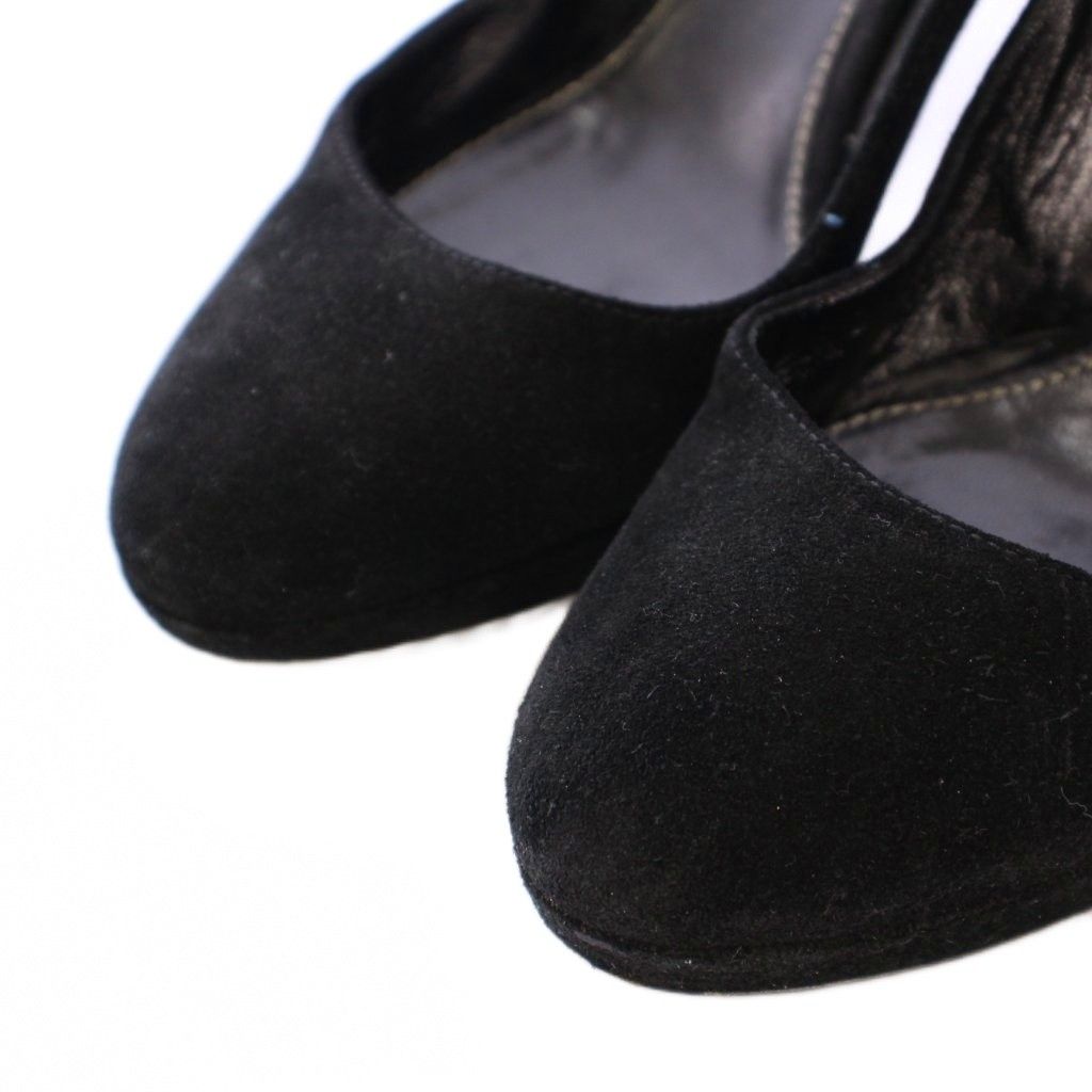 セルジオロッシ Sergio rossi パンプス ラウンドトゥ チャンキーヒール