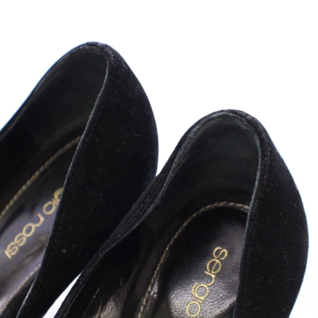 セルジオロッシ Sergio rossi パンプス ラウンドトゥ チャンキーヒール