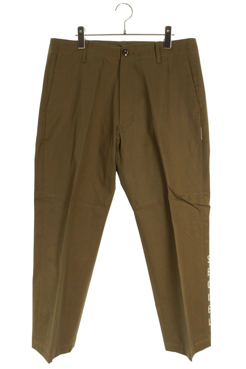 シークエル TYPE-F ロゴプリントチノロングパンツ メンズ L シークエル