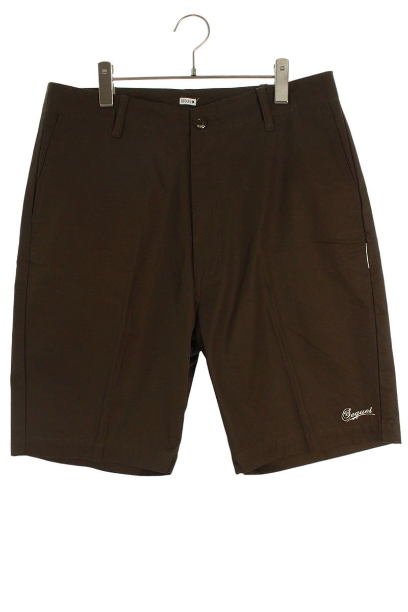 シークエル TYPE-S ロゴプリントハーフパンツ メンズ L