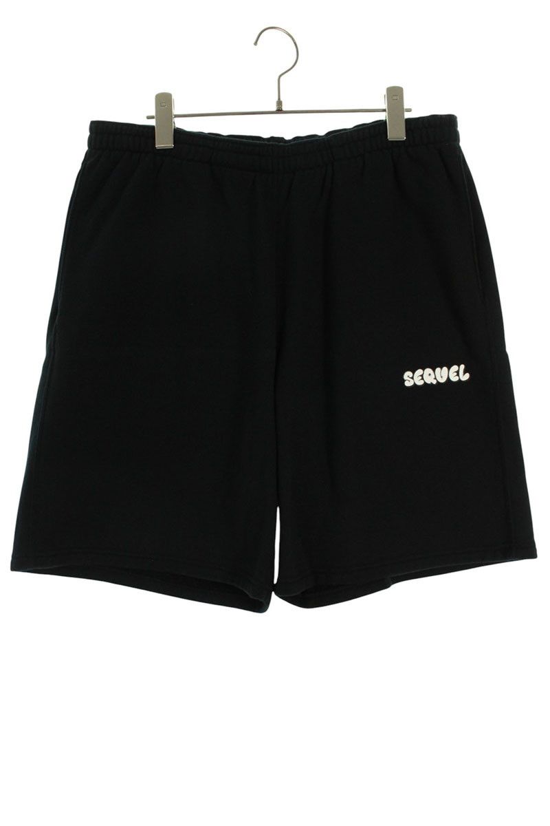 シークエル ロゴプリントスウェットハーフパンツ メンズ L - メルカリ