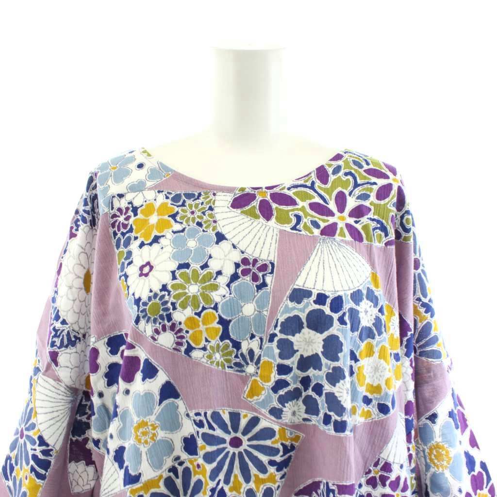 SOUSOU 花柄ロングワンピース Vネック 長袖 sousou 花柄ロングワンピース 長袖 Vネック 花柄 ワンピース 長袖