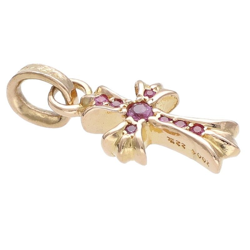 クロムハーツ 22K CRS BBYFAT P/SAP P/ベイビーファット PAVEピンク