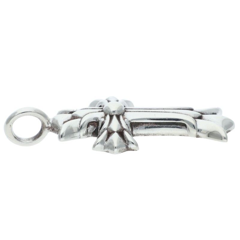 クロムハーツ DBL CH CRS/ダブルCHクロス チャーム/シルバーネックレス