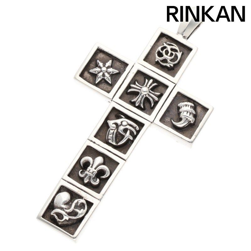 クロムハーツ FRMD CRS/マルチフレームドクロス ペンダント/シルバー