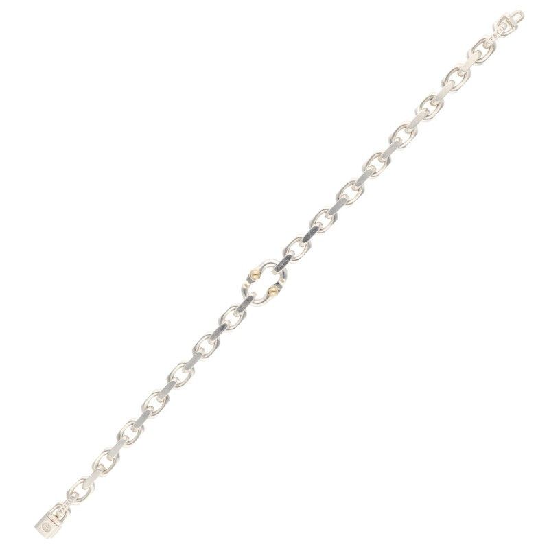 ティファニー MAKERS/メイカーズ K18コンビナローチェーンシルバー