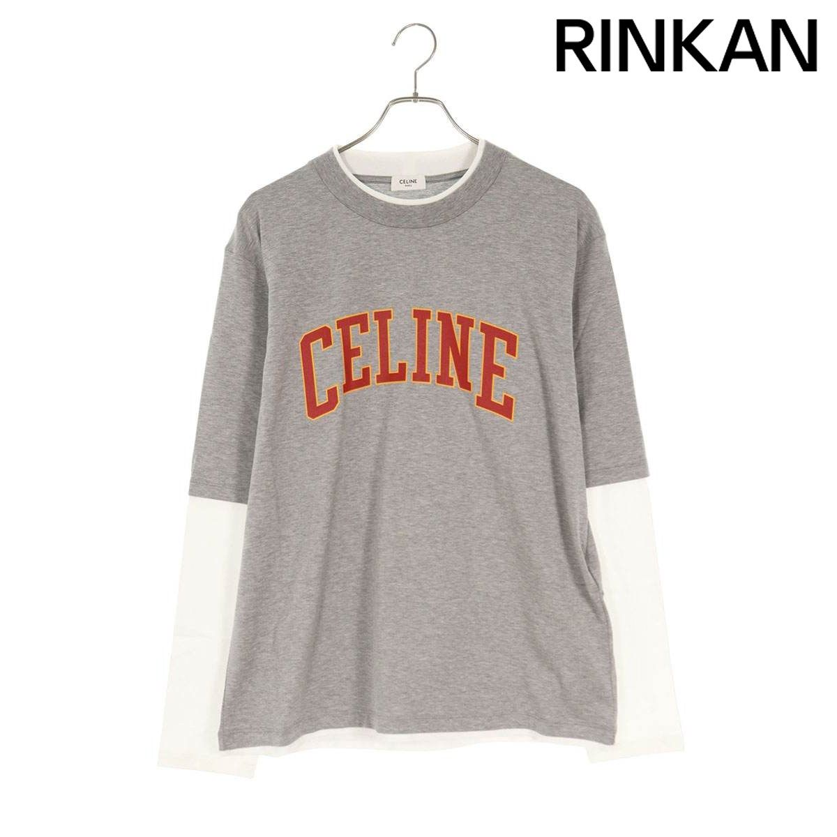 セリーヌ 25 AW ロゴコットンジャージー長袖カットソー レディース M