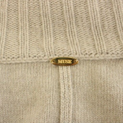 MUSE ウール カシミヤ タートルネック ニット ベージュ ミューズ　23AW ミドルゲージタートルニット（ニット／セーター）｜MUSE de Deuxieme