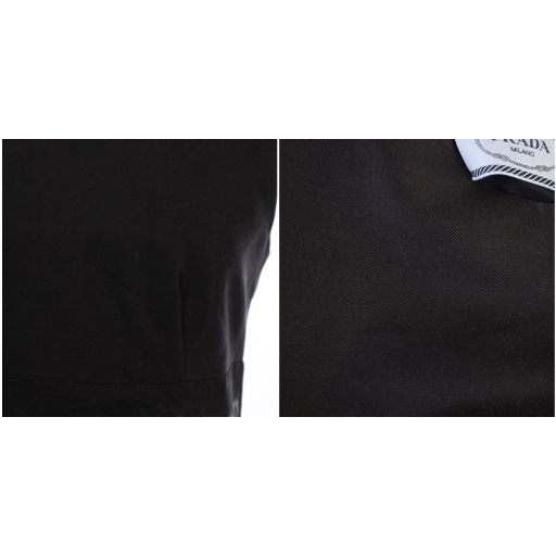 プラダ PRADA ワンピース ひざ丈 ノースリーブ タイト 柄 ウール